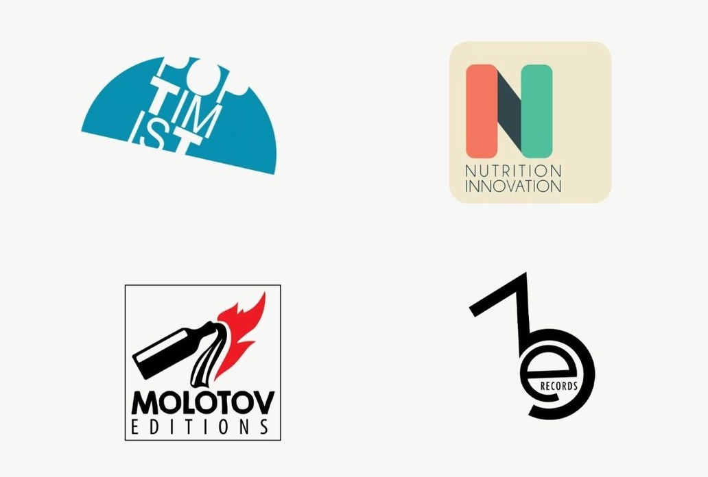 Logos for Optimist, Nutrition Innovation, Molotov Editions and 76 Records